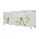 TV CONSOLE FLEUR 4DW4DR WHITE WASH MQZ-25