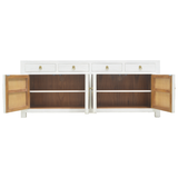 TV CONSOLE FLEUR 4DW4DR WHITE WASH MQZ-25