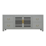 TV CONSOLE LATTICE 1.6M GREY WASH MQZ-28