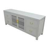 TV CONSOLE LATTICE 1.6M GREY WASH MQZ-28