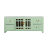 TV CONSOLE LATTICE 1.6M MINT WASH MQZ-28