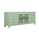 TV CONSOLE LATTICE 1.6M MINT WASH MQZ-28