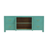 TV CONSOLE LATTICE 1.6M TURQUOISE WASH MQZ-28