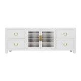 TV CONSOLE LATTICE 1.8M WHITE WASH MQZ-11