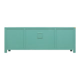 TV CONSOLE LATTICE W/ FLEUR 1.6M TURQUOISE WASH MQZ-28