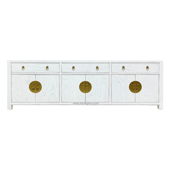 TV CONSOLE ORIENT 3DW6DR WHITE WASH MQZ-60