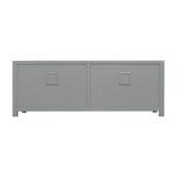 TV CONSOLE RATTAN 2DW4DR GREY WASH MQZ-300