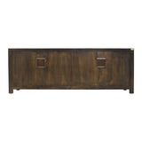 TV CONSOLE RATTAN 2DW4DR DARK WOOD MQZ-300