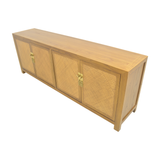 TV CONSOLE RATTAN 2DW4DR LIGHT WOOD MQZ-300