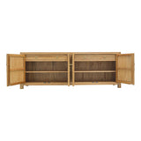 TV CONSOLE RATTAN 2DW4DR NATURAL RAW MQZ-300