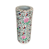 UMBRELLA STAND PEONY BUTTERFLY H60CM WHITE
