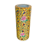 UMBRELLA STAND PEONY BUTTERFLY H60CM YELLOW