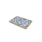 PLATTER 7X10" BLUE & WHITE