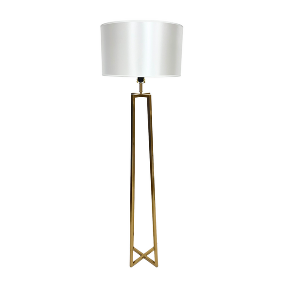 METALLIC PYRAMID FLOOR LAMP