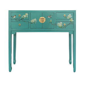 CONSOLE FLEUR 4DW2DR TURQUOISE WASH MQZ-06