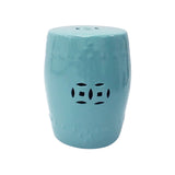 DRUM STOOL PLAIN TURQUOISE