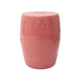 DRUM STOOL PLAIN PINK