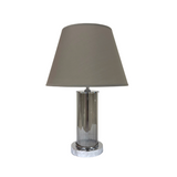 GLASS LAMP CYCLIN PLAIN SILVER HD1712B