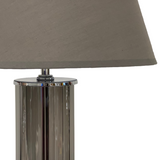 GLASS LAMP CYCLIN PLAIN SILVER HD1712B