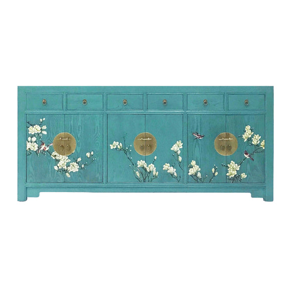 SIDEBOARD FLEUR 6DW6DR TURQUOISE WASH MQZ-18