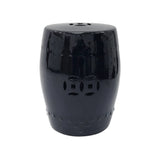 DRUM STOOL PLAIN BLACK