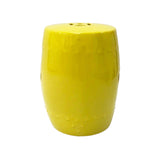 DRUM STOOL PLAIN DARK YELLOW