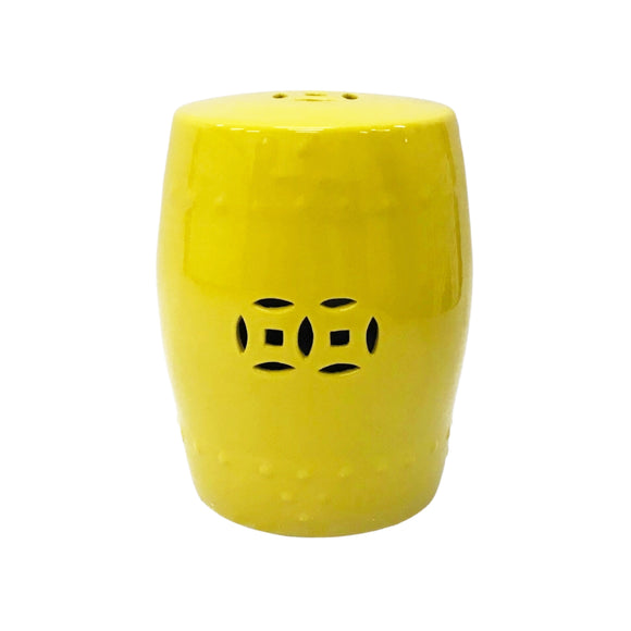 DRUM STOOL PLAIN DARK YELLOW