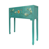 CONSOLE FLEUR 4DW2DR TURQUOISE WASH MQZ-06