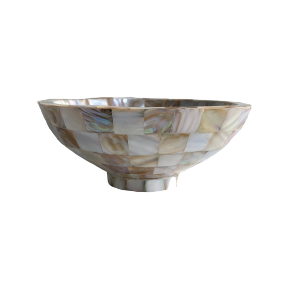 MOTHER OF PEARL ROUND BOWL 6