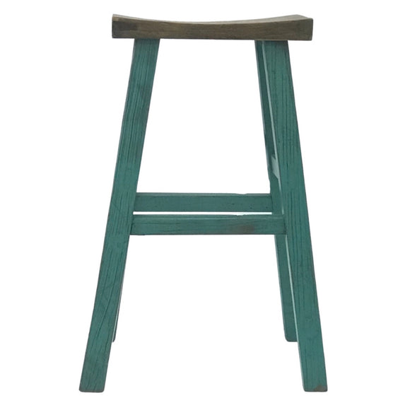 BARSTOOL SADDLE TURQUOISE 5CH-072