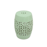 DRUM STOOL CUTWORK MINT