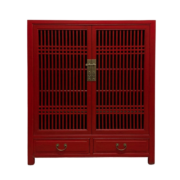 CABINET LATTICE 2DW2DR RED WASH MQZ-35