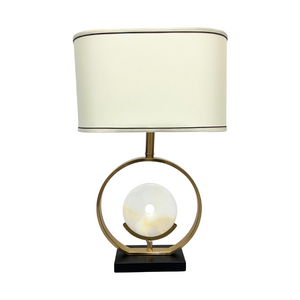 GOLD RING MARBLE LAMP