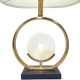 GOLD RING MARBLE LAMP