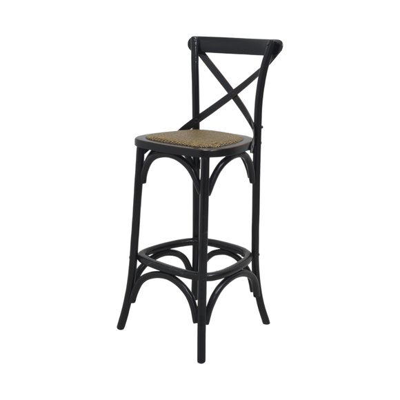 BARSTOOL CROSSBACK BLACK MQZ-209