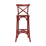 BARSTOOL CROSSBACK RED MQZ-209