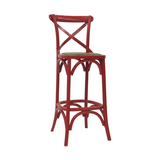 BARSTOOL CROSSBACK RED MQZ-209