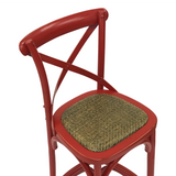 BARSTOOL CROSSBACK RED MQZ-209