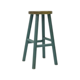 BARSTOOL ROUND TURQUOISE  MQZ-203