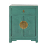 CABINET ORIENT 1DW2DR TURQUOISE WASH MQZ-08