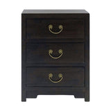 CABINET 3 DRAWER DARK WOOD MQZ-39