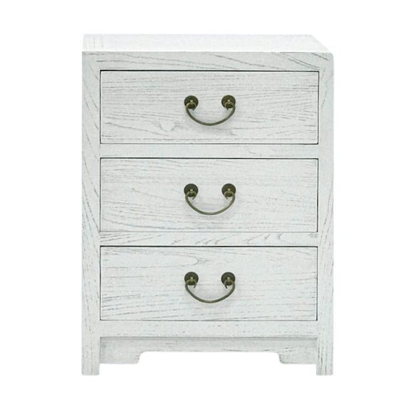 CABINET 3 DRAWER WHITE WASH MQZ-39