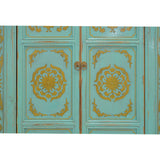 CABINET BS DAMASK TURQUOISE GOLD