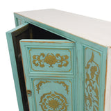 CABINET BS DAMASK TURQUOISE GOLD