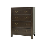 CABINET DRAWER 4DW DARK WOOD MQZ-30