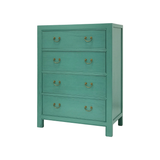CABINET DRAWER 4DW TURQUOISE WASH MQZ-30