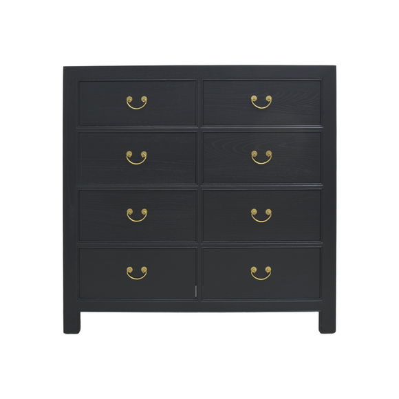 CABINET DRAWER 8DW BLACK WASH MQZ-29