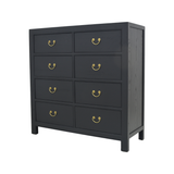 CABINET DRAWER 8DW BLACK WASH MQZ-29