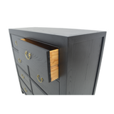 CABINET DRAWER 8DW BLACK WASH MQZ-29