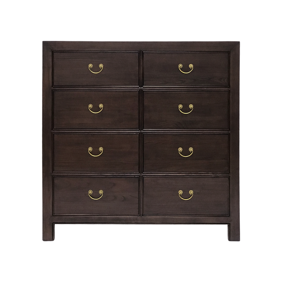 CABINET DRAWER 8DW DARK WOOD MQZ-29